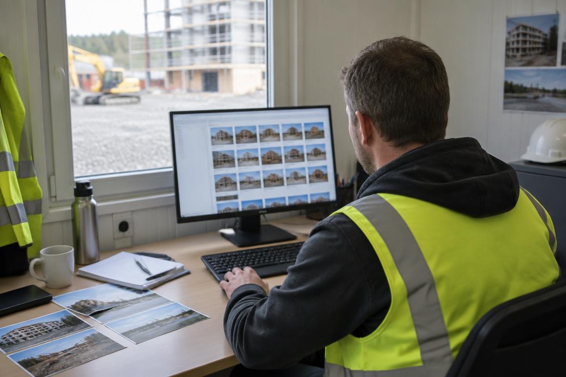Byggföretag som arbetar med referensprojekt och kundförfrågningar